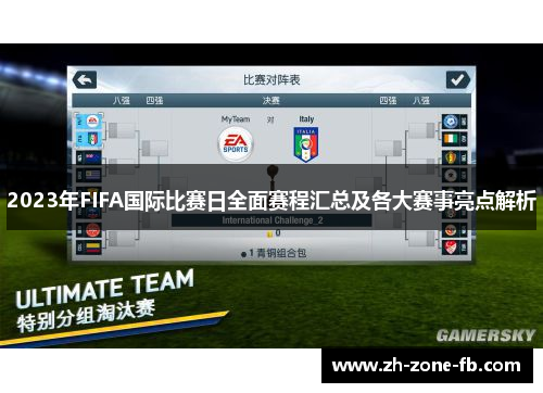 2023年FIFA国际比赛日全面赛程汇总及各大赛事亮点解析